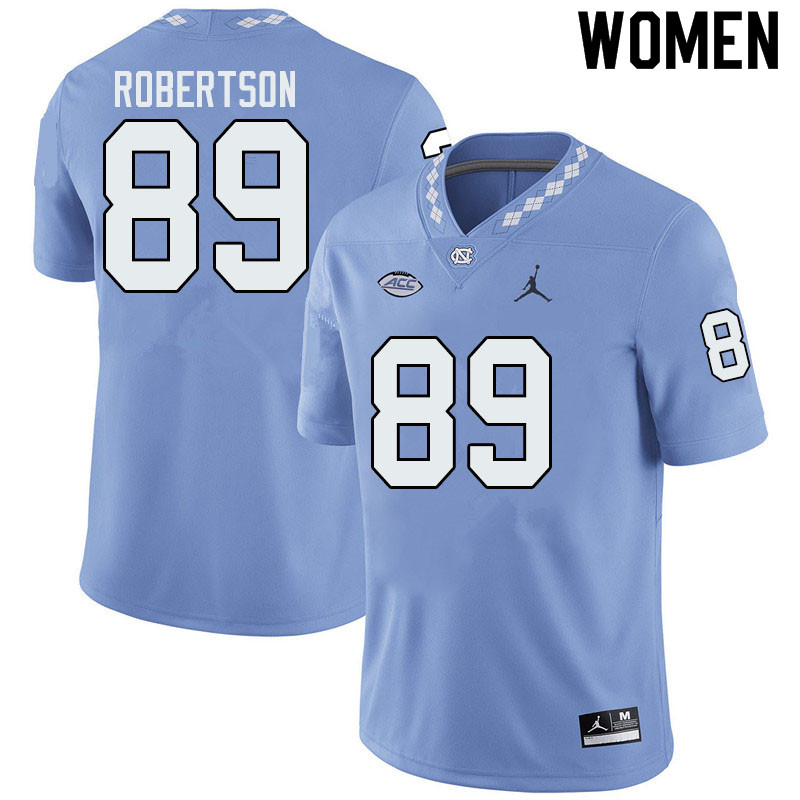 Jordan Brand Women #89 William Robertson North Carolina Tar Heels College Football Jerseys Sale-Blue